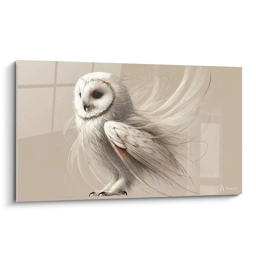 Cuadro Dulzura de las Plumas - Edición Búho Animales