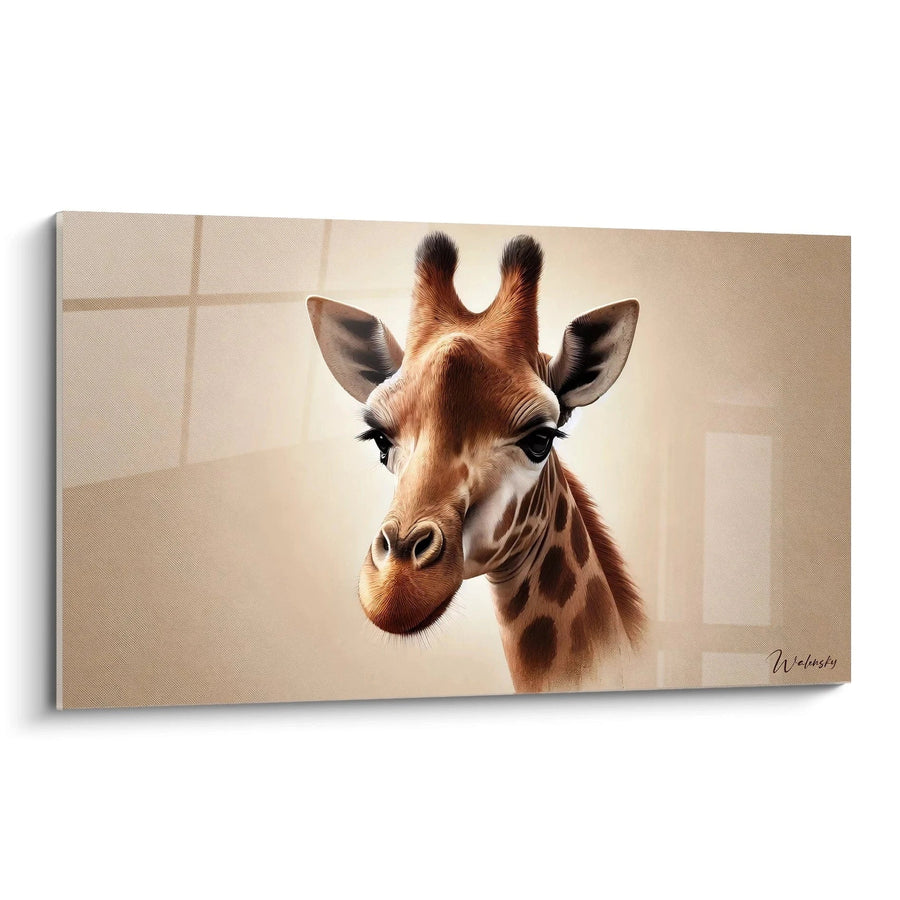 Cuadro Dulzura Salvaje - Edición Jirafa Animales
