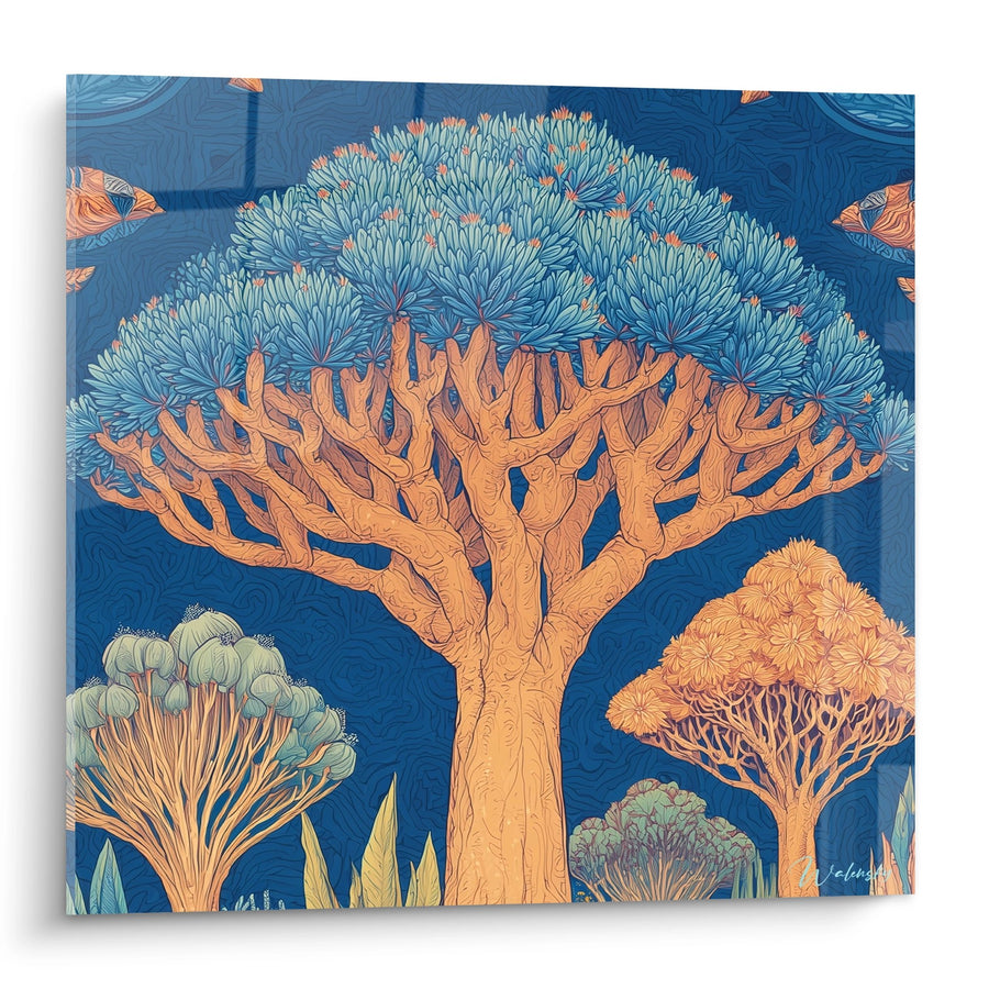 Tableau dragon tree tropical - Splendeur de Socotra - édition Iles et archipels