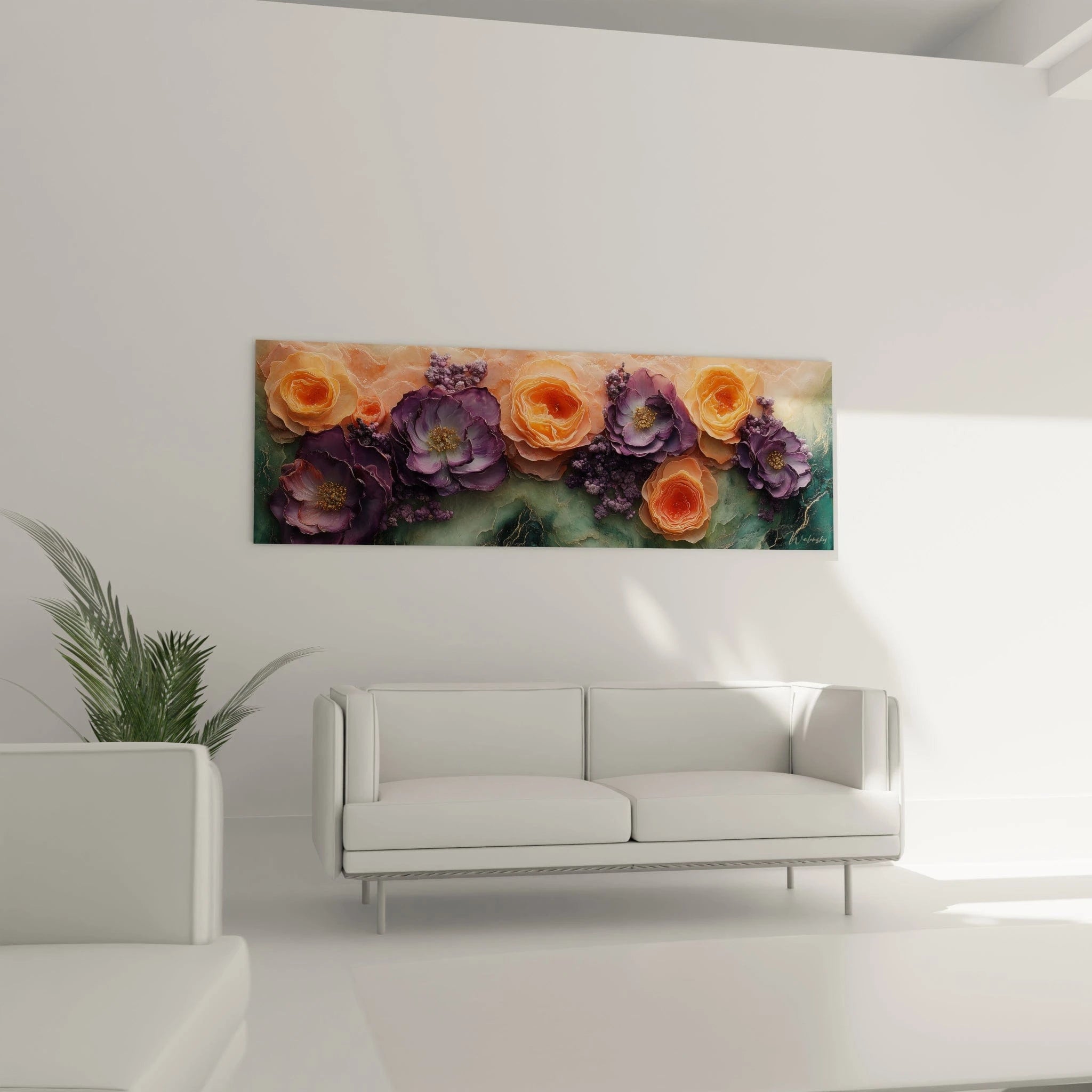 Tableau Dualité Florale - edition fleurs - Walensky