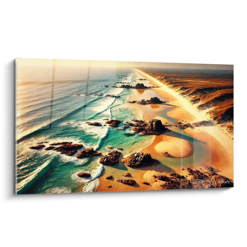 Gemälde Dünen und Wellen - Meer-Landschaftsausgabe