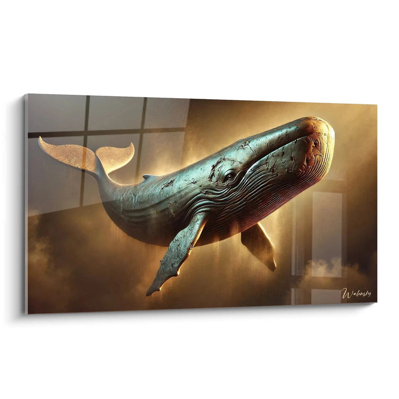 Ocean's Echo Painting - Sperm Whale Edition Animals