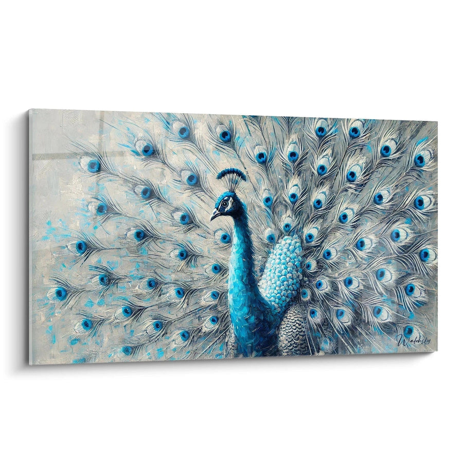 Cuadro Resplandor Azul - Edición Pavo Real Animales