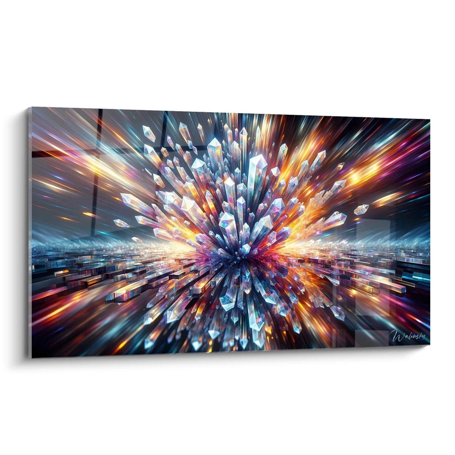 Kristalhelder Schilderij - Abstracte Editie