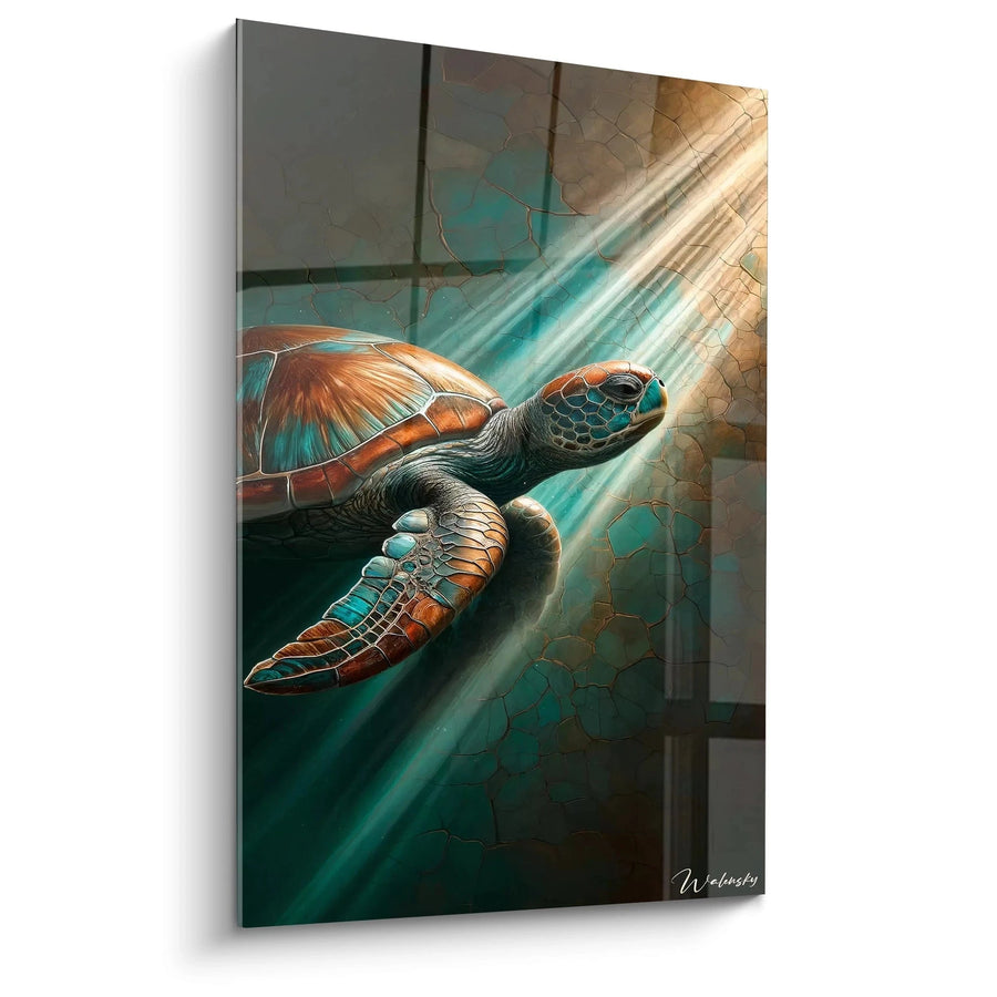 Cuadro Resplandor del Mar - Edición Tortuga Marina Animales