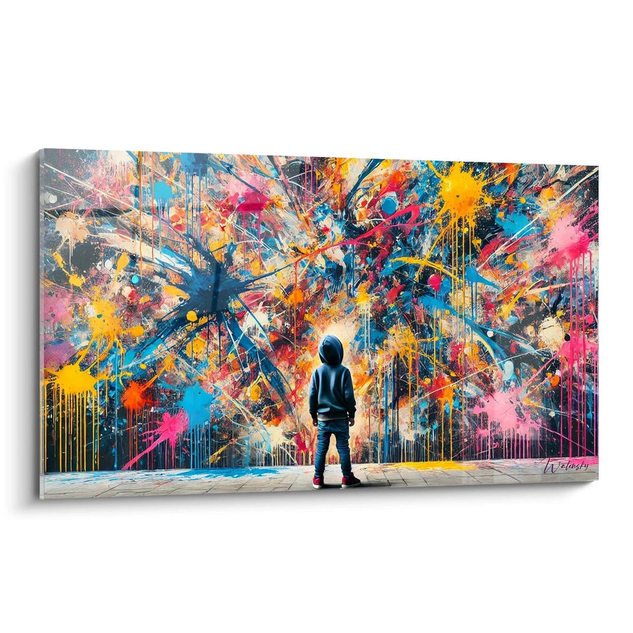 Tableau Éclats de Peinture - Edition Pop Art Abstrait