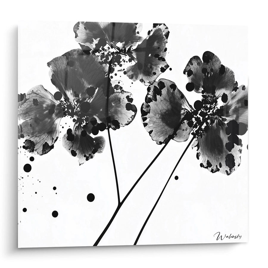Tableau Éclats Floraux - édition tacheté noir et blanc