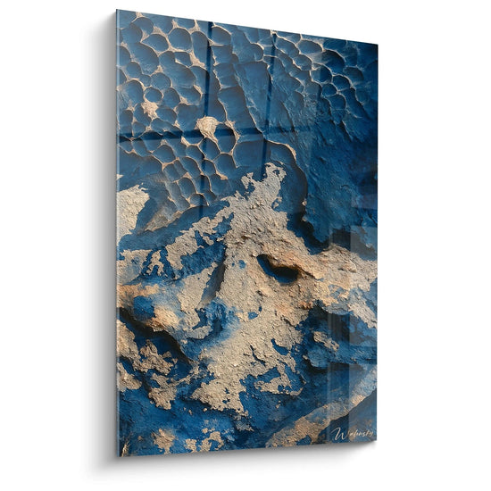 Azure Bark Painting - Aerial View Abstract Edition