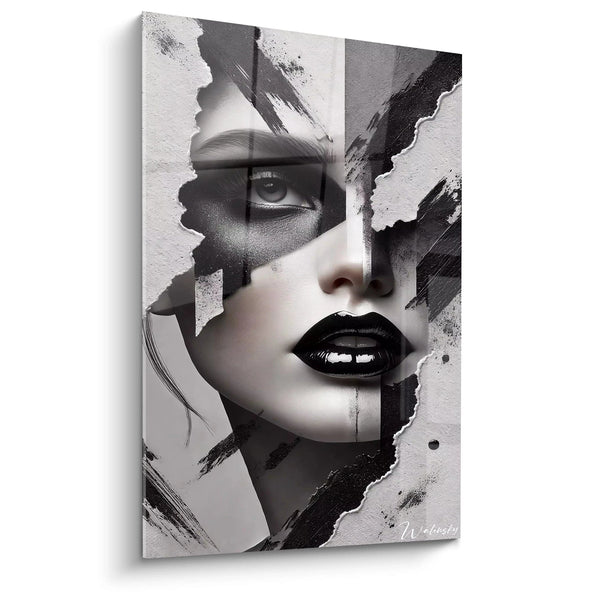 Cuadro Elegancia Desgarrada - Edición Blanco y Negro