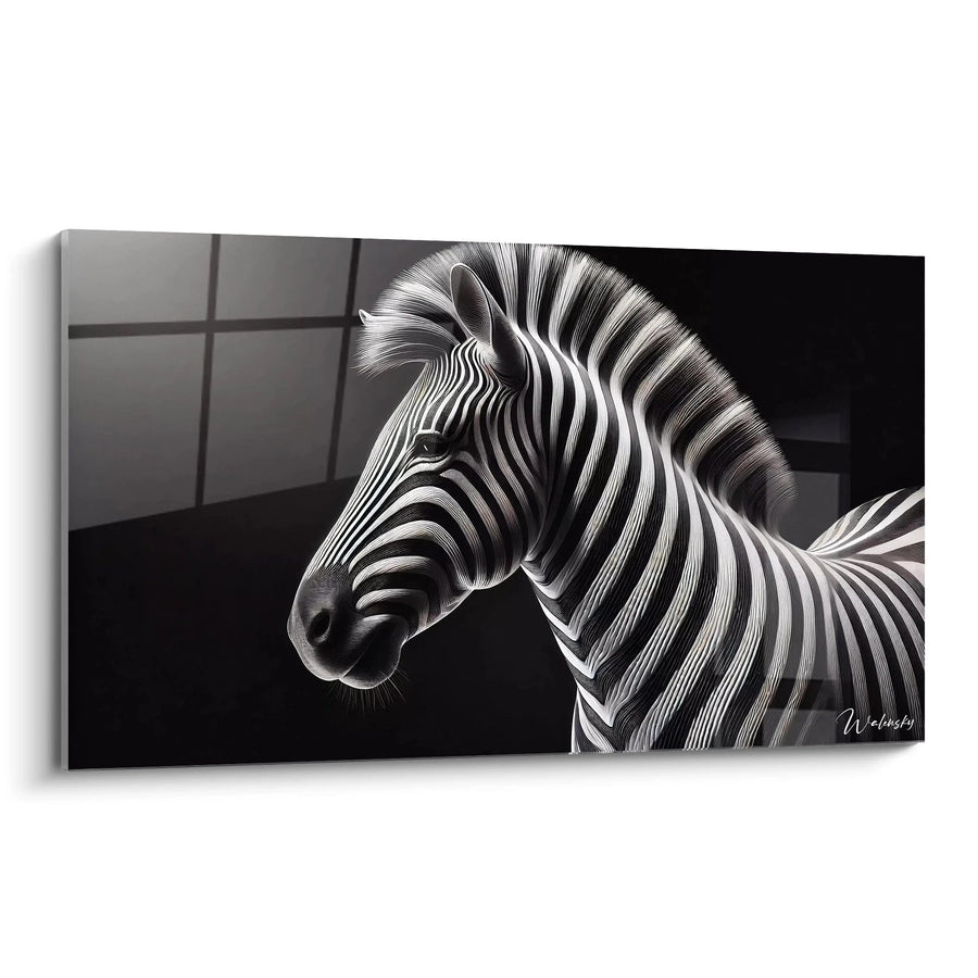 Cuadro Elegancia Rayada - Edición Animales