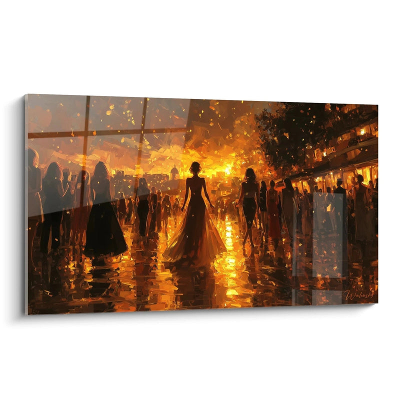 Gemälde Urban Elegance - Theatralisches Gegenlicht - Hochmodeausgabe