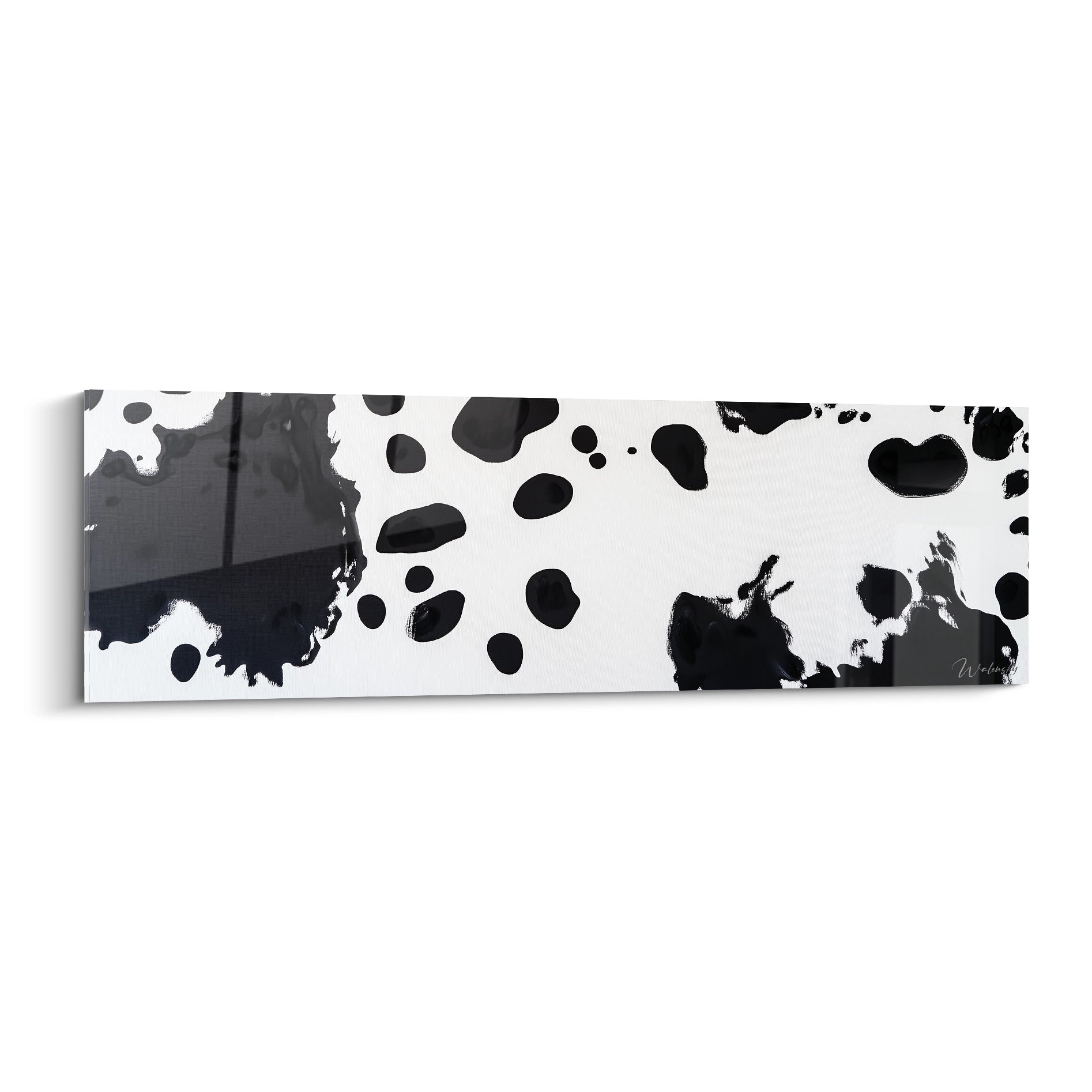 Tableau tacheté noir et blanc de Walensky avec un design moderne pour décoration intérieure