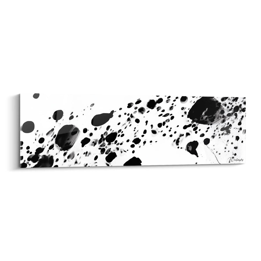 Tableau Énergie Brute Déchaînée - édition tacheté noir et blanc