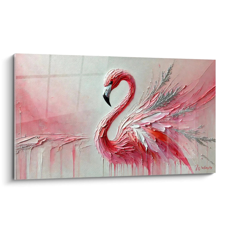 Cuadro Energía Rosada - Edición Flamenco Rosa Animales