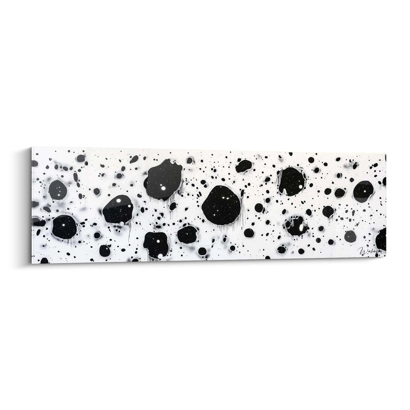 Tableau Énergie Volcanique Noir - édition tacheté noir et blanc