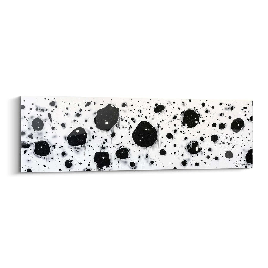 Tableau Énergie Volcanique Noir - édition tacheté noir et blanc