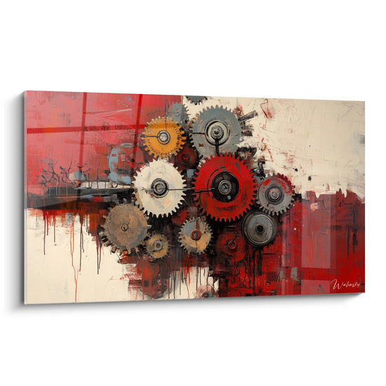 Mechanical Gears Painting - Industrial Fusion - Machines and Gears Edition