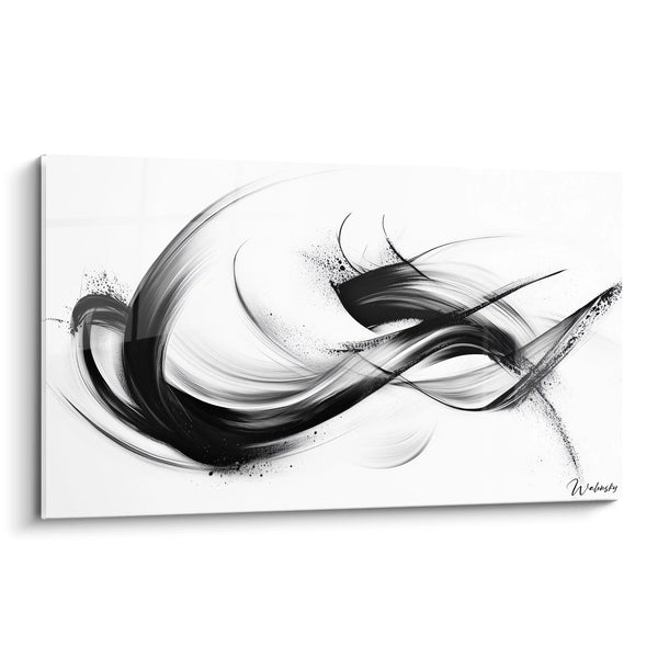 Tableau Entrelacs Brut -Édition Noir et Blanc
