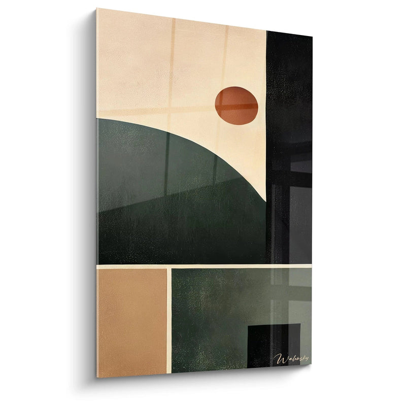 Geometric Balance Panel - Abstract Cubism Edition