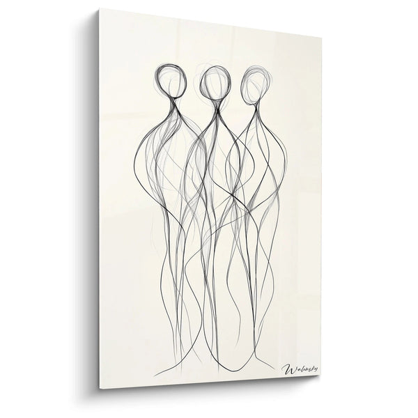 Cuadro Esencias Entrelazadas - Edición Figurativo Abstracto