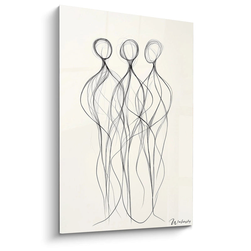 Quadro di essenze intrecciate - Edizione figurativa-astratta