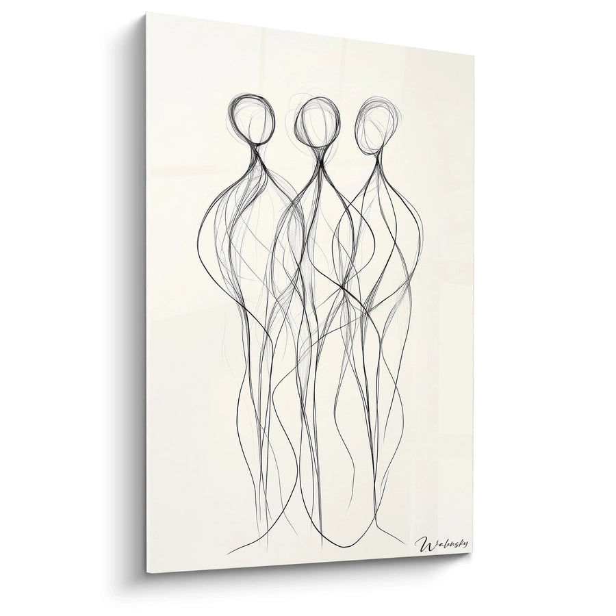 Cuadro Esencias Entrelazadas - Edición Figurativo Abstracto