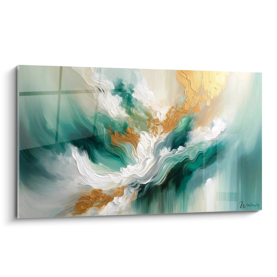 Cuadro Florecimiento Acuático - Edición Pintura Abstracta