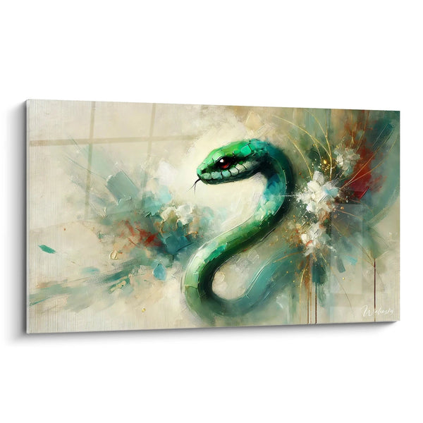 Cuadro Despertar de la Esmeralda - Edición Serpiente Animales
