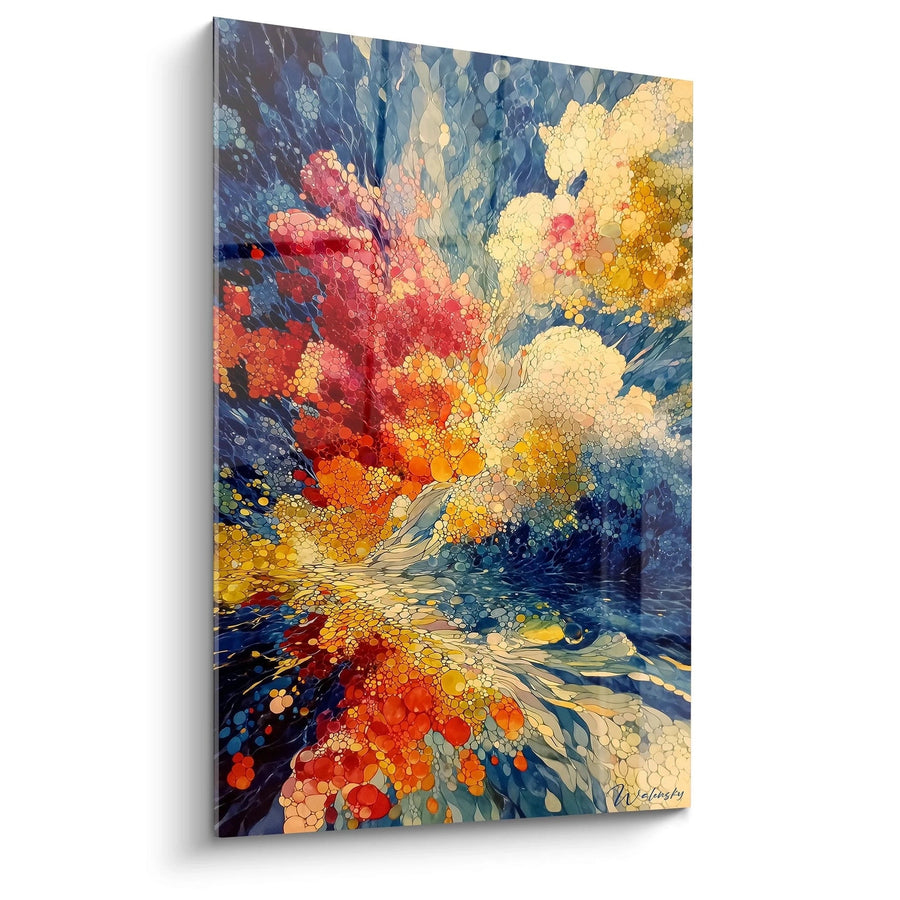 Tableau Explosion Souffle Primordial - édition pointillisme