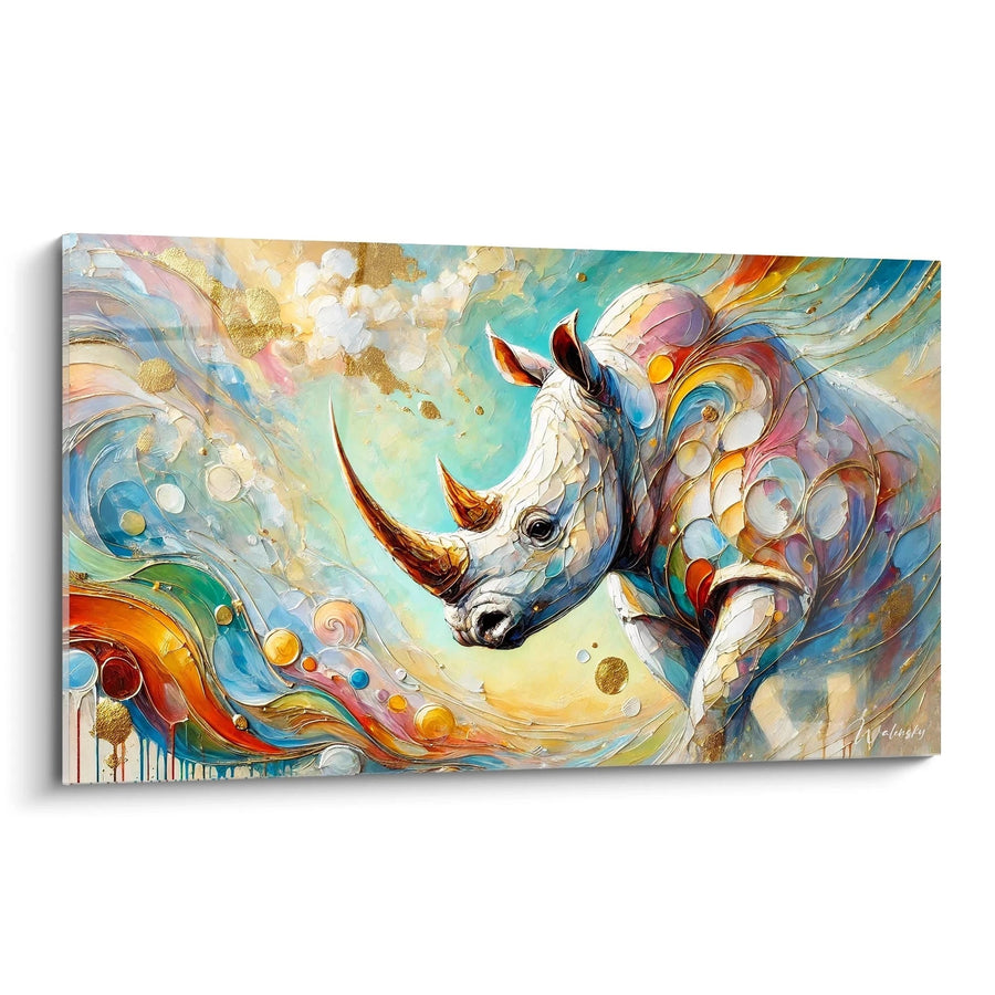 Cuadro Fantasía Salvaje - Edición Rinoceronte Animales