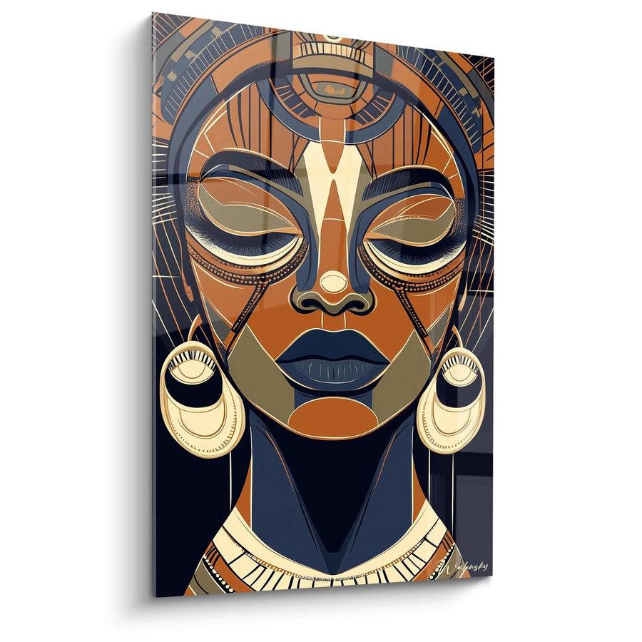 Tableau Femme Africaine regard d'ambre - édition africa