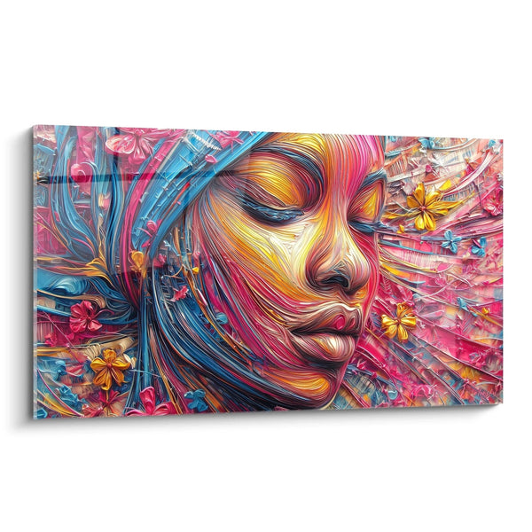 Cuadro Mujer Conexión Divina Colorido - Edición Rostro Africano