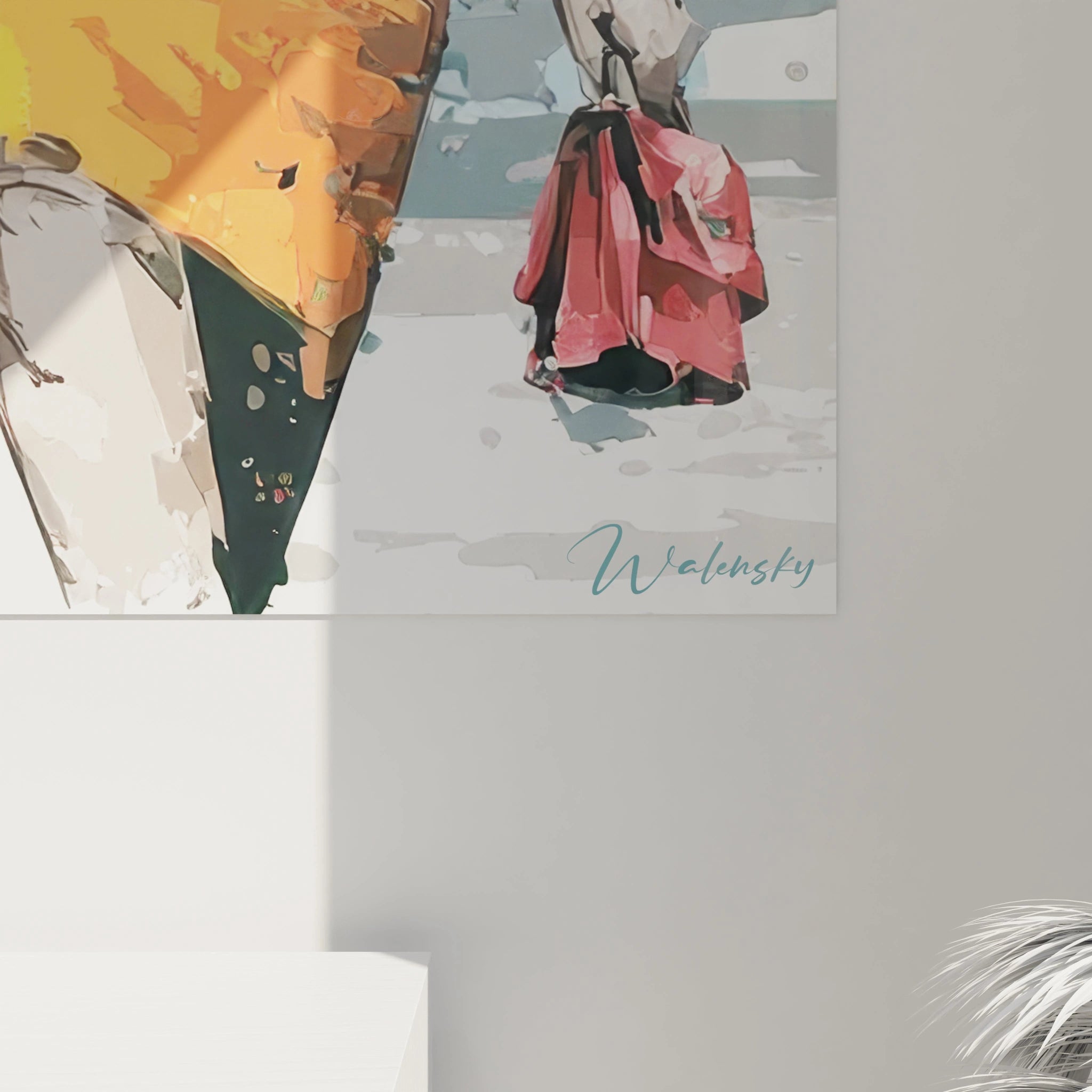 Tableau mural femme fashion de Walensky avec des couleurs vives et un design moderne