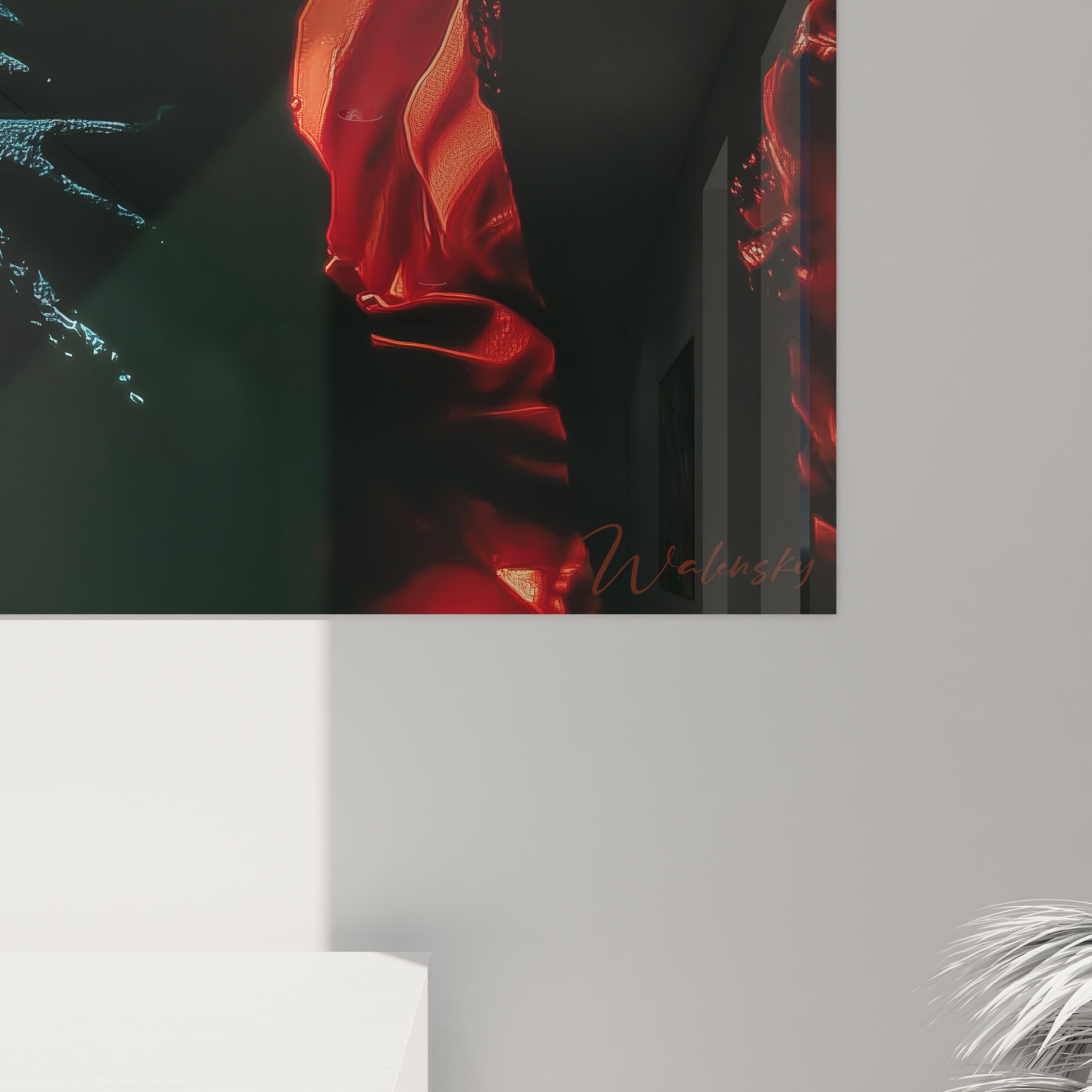 Tableau femme fatale glamour avec des couleurs vibrantes et un design élégant pour décorer votre intérieur