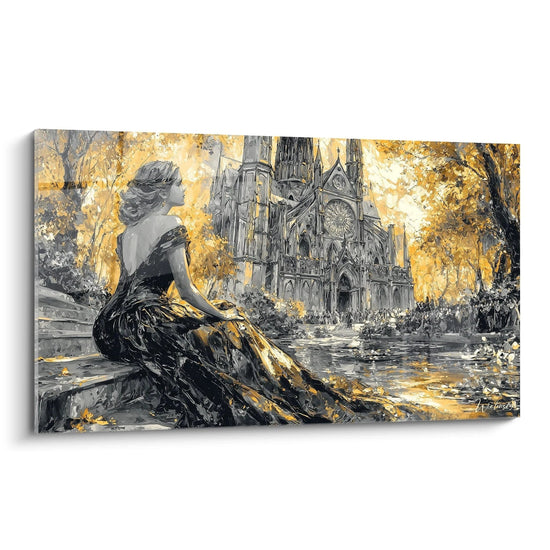 Schilderij Vrouw Duistere Genade - Gotische editie