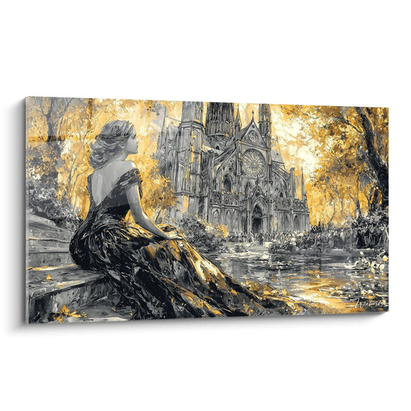 Schilderij Vrouw Duistere Genade - Gotische editie