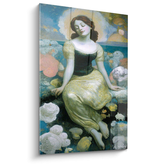 Cuadro mujer Jardín de almas - edición prerrafaelita