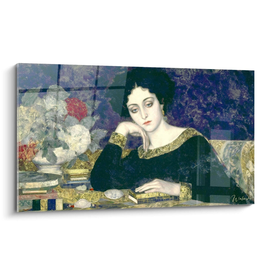 Tableau femme regard absent - édition symboliste