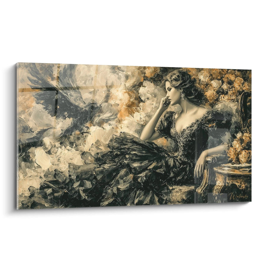 Tableau Femme Silence Funèbre - édition Gothique