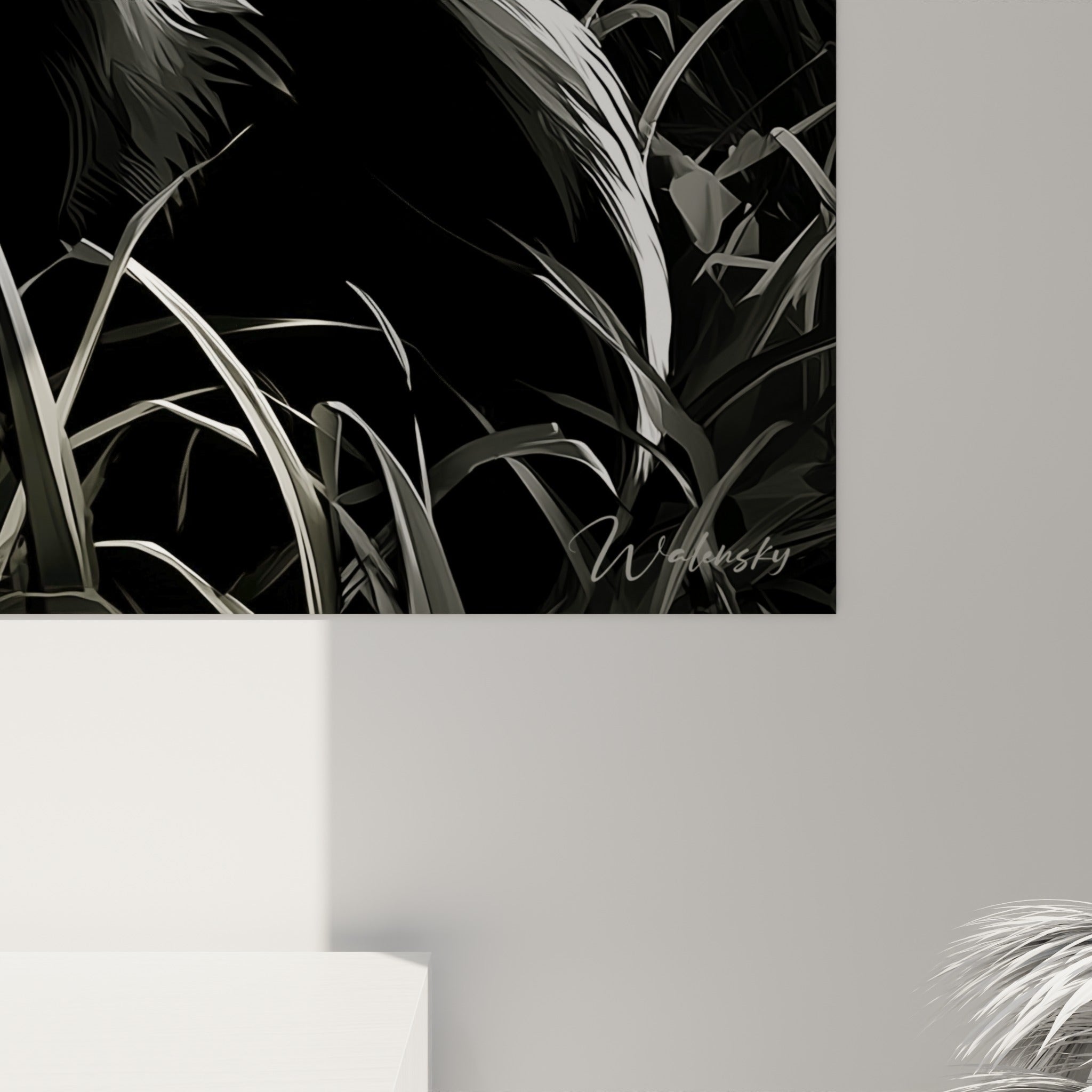 Grain détaillé du pelage noir et blanc du fennec, textures fines des oreilles et de la fourrure
