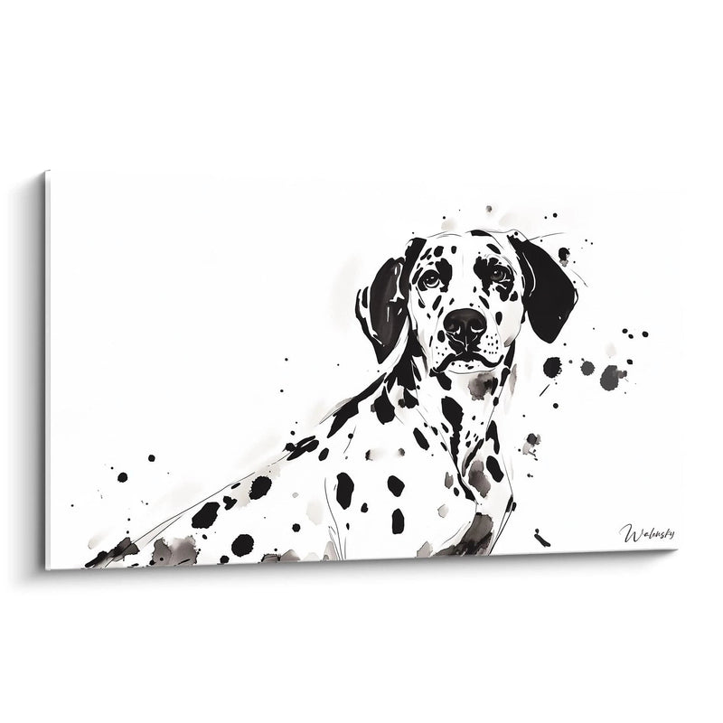 Eternal Loyalty White Canvas - Black and White Animals Edition