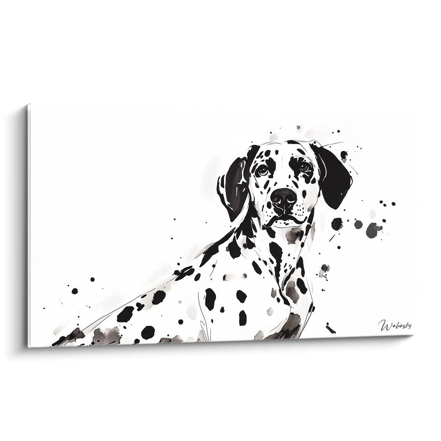 Tableau Fidélité Éternelle Blanche - édition animaux noir et blanc