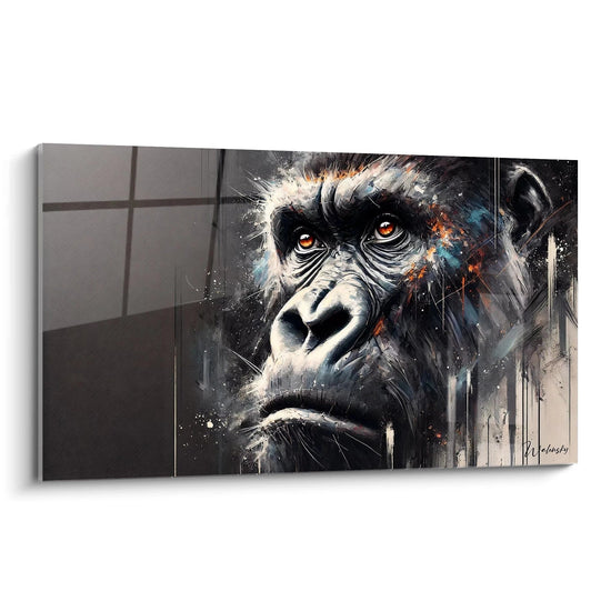 Schilderij Trots van de Adel - Editie Gorilla Dieren