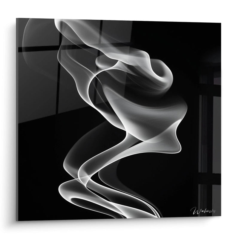 Calm Flame Painting - Black and White Edition