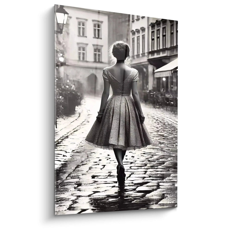 Night Wandering Painting - Black & White Edition