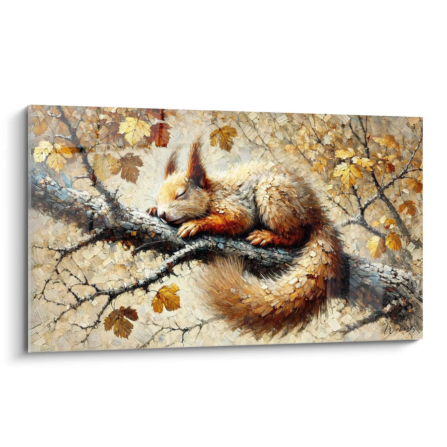 Cuadro Paseos de Otoño - Edición Ardilla Animales