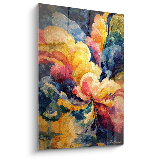Schilderij Levendige Bloei - pointillisme-editie