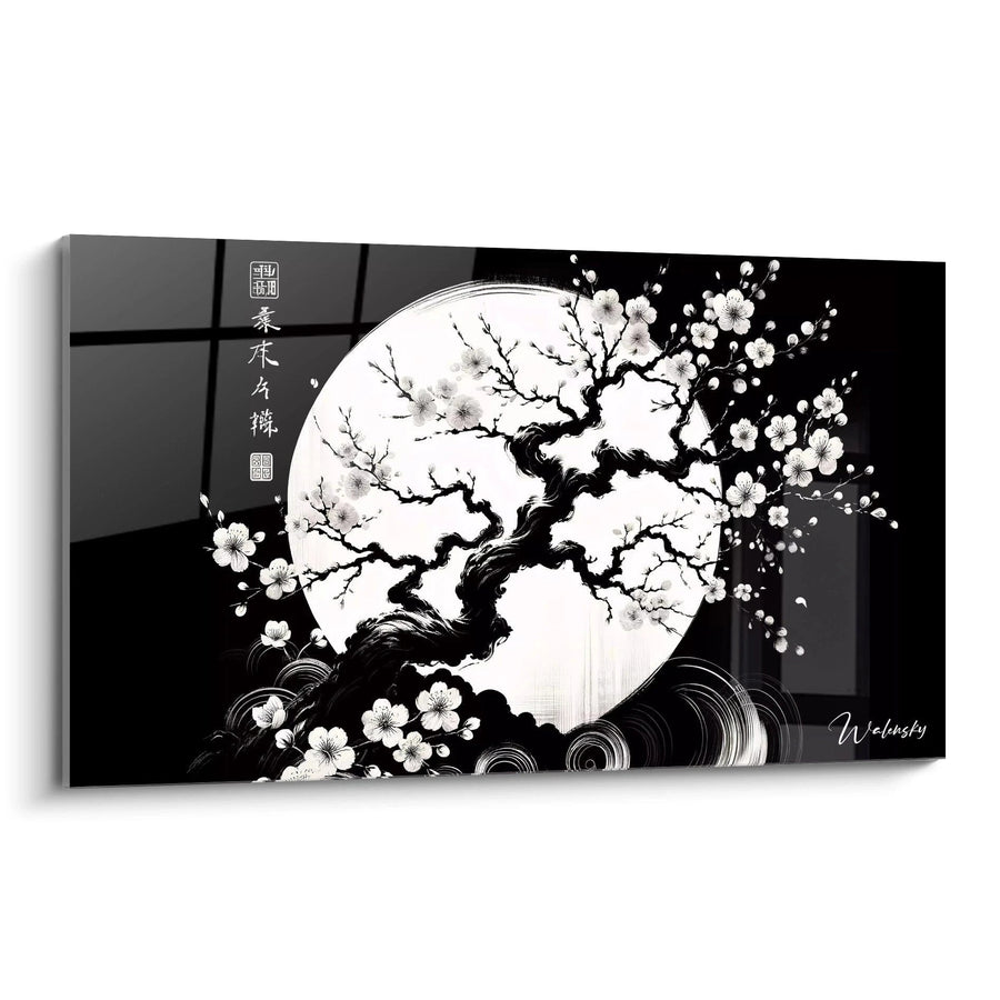 Cuadro Flores a la Luz de la Luna - Edición Asia