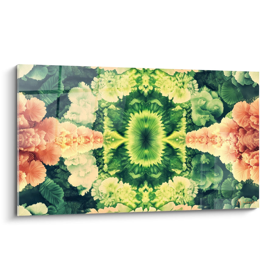 Tableau fleurs tropicales - Kaléidoscope végétal - édition fractale