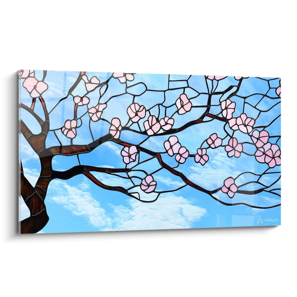 Spring Blossom Wall Art - Stained Glass Edition